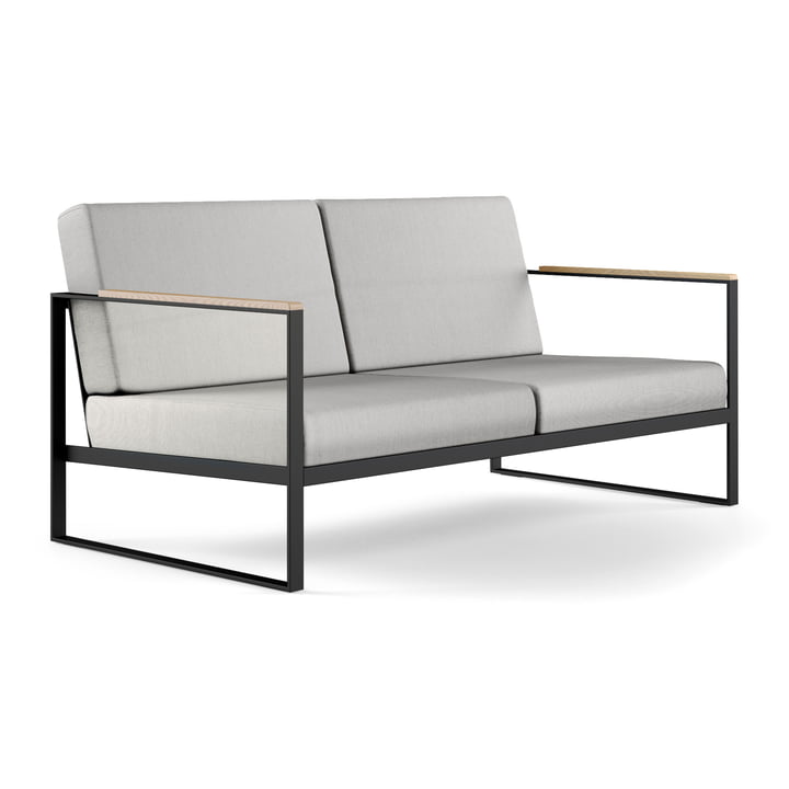 Das Röshults - Garden Easy 2-Sitzer Sofa, anthrazit / nature grey