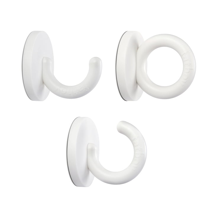 Die Fatboy - Mag-Van-Alles Wandhaken, weiß (3er-Set)