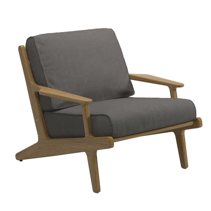 Gloster - Bay Lounge Chair, Gestell Teak / Bezug Sunbrella gran