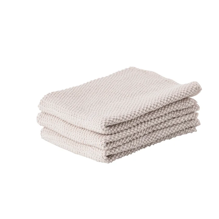 Das Zone Denmark - Reinigungstuch, 27 x 27 cm, warm grey (3er-Set)