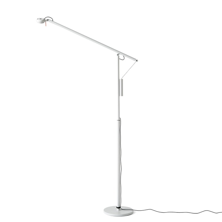 Fifty-Fifty LED Stehleuchte von Hay in Lichtgrau (RAL 7035)