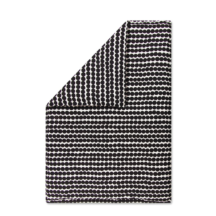 Der Marimekko - Räsymatto Deckenbezug, 140 x 200 cm in schwarz / weiß