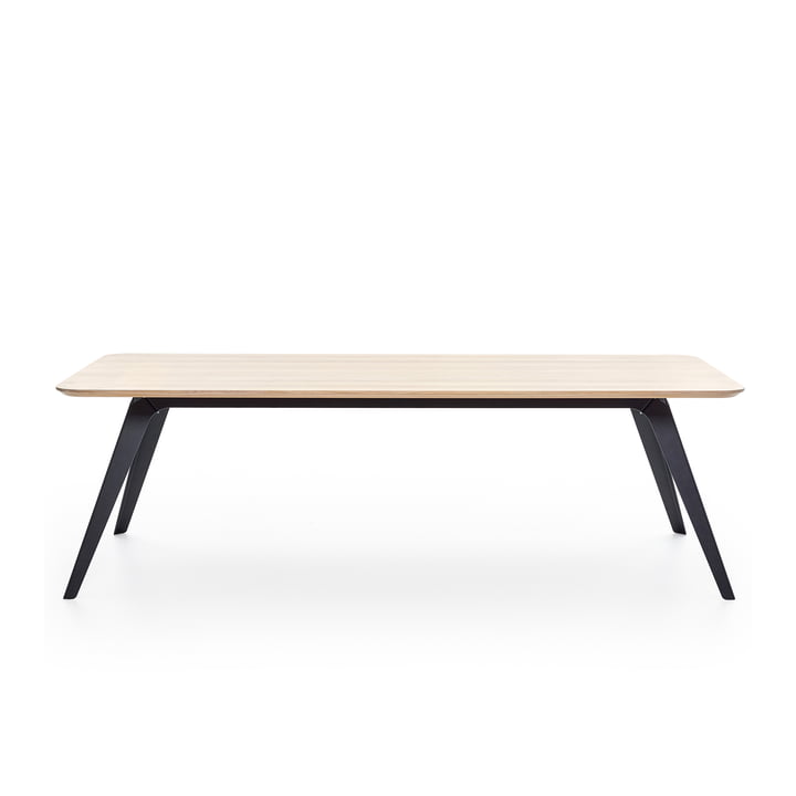 Fold Esstisch 200 × 95 cm, Eiche / schwarz von Puik 