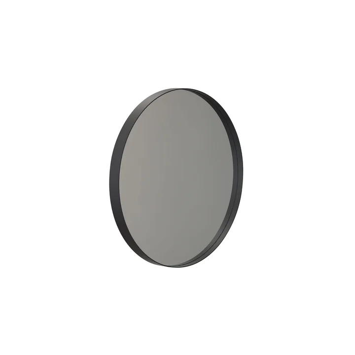 Runder Unu Wandspiegel 4134, Ø 40 cm in schwarz von Frost