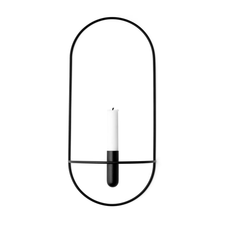 POV Kerzenhalter oval von Menu in schwarz