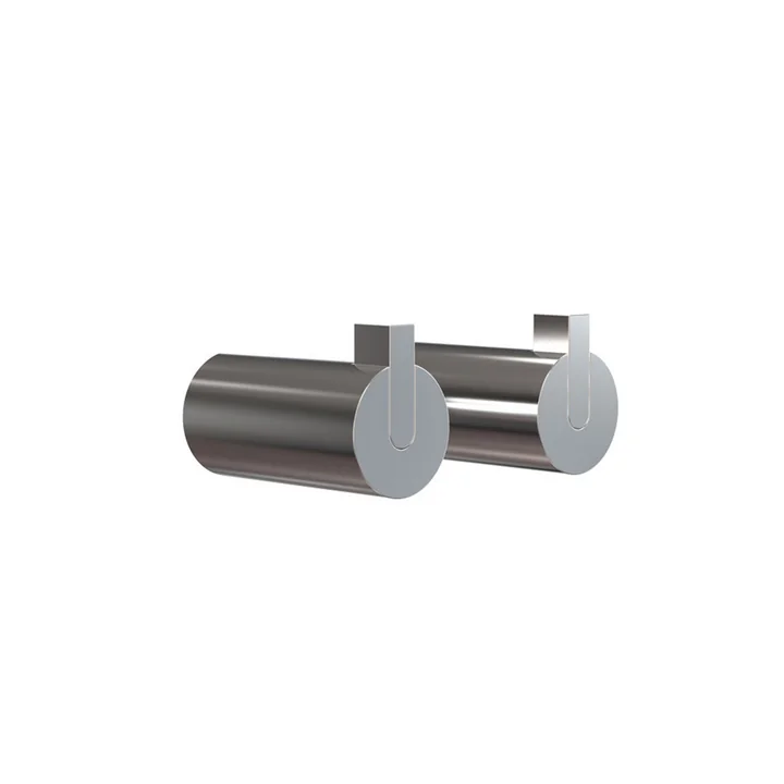 Nova 2 Wandhaken (2er-Set) Ø 25 x T 50 mm von Frost in Edelstahl poliert