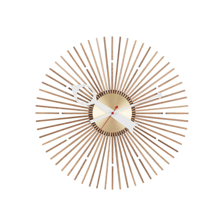 Popsicle Clock von Vitra in Nussbaum