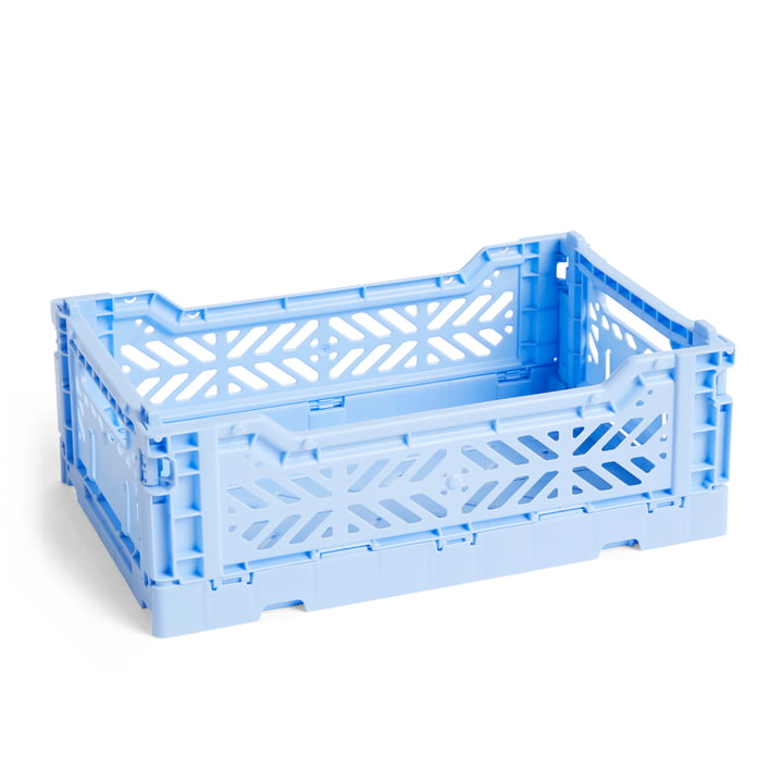 Colour Crate Korb S, 26,5 x 17 cm von Hay in hellblau
