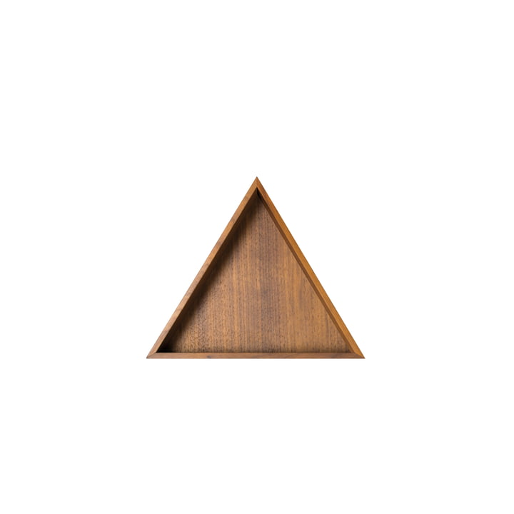 Karo Tablett, klein in Nussbaum von Conmoto