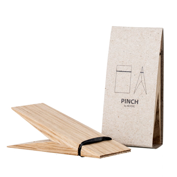 Pinch Deko-Klammer von Moebe in Eiche mit Verpackung