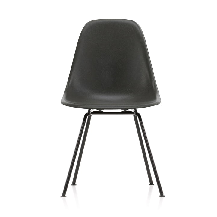 Eames Fiberglass Side Chair DSX von Vitra in basic dark / Eames elephant hide grey