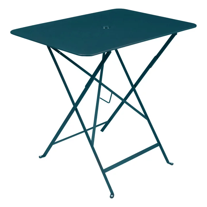 Bistro Klapptisch rechteckig 77 x 57 cm von Fermob in acapulcoblau