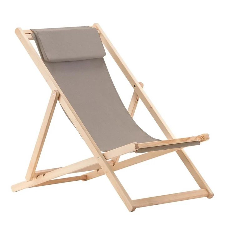 Relax Liegestuhl, Robinie in taupe von Fiam