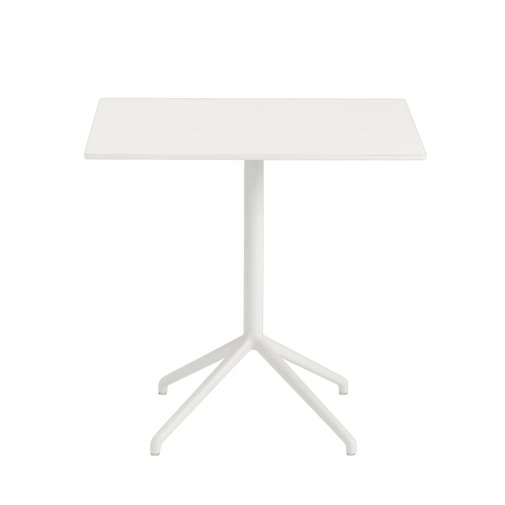 Still Café Tisch H 73 cm, 75 x 65 cm in weiß von Muuto