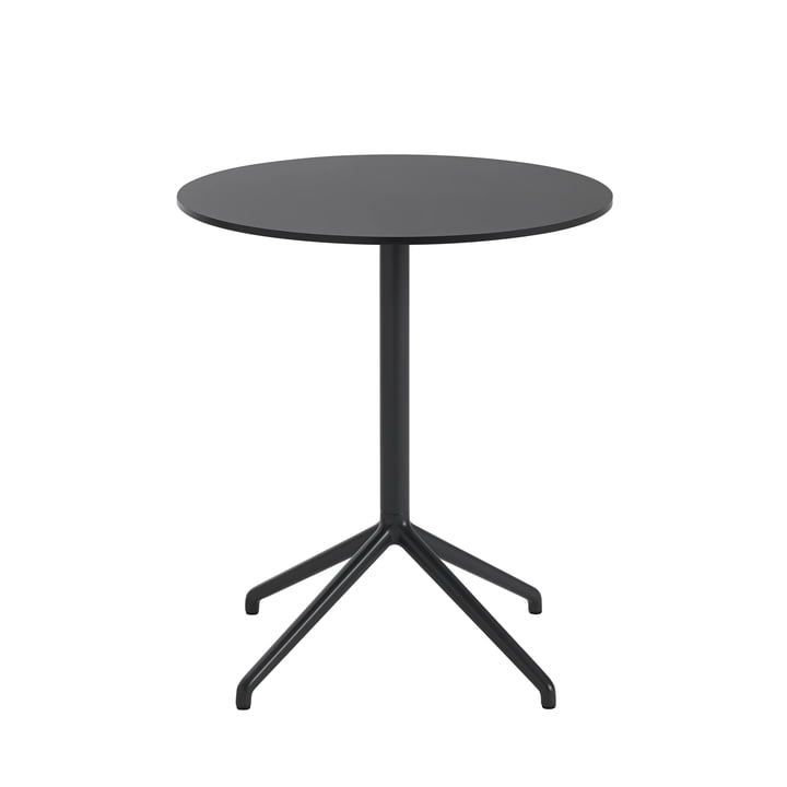 Still Café Tisch, Ø 65 x H 73 cm in schwarz von Muuto