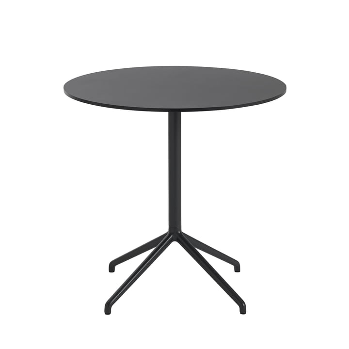 Still Café Tisch, Ø 75 x H 73 cm in schwarz von Muuto