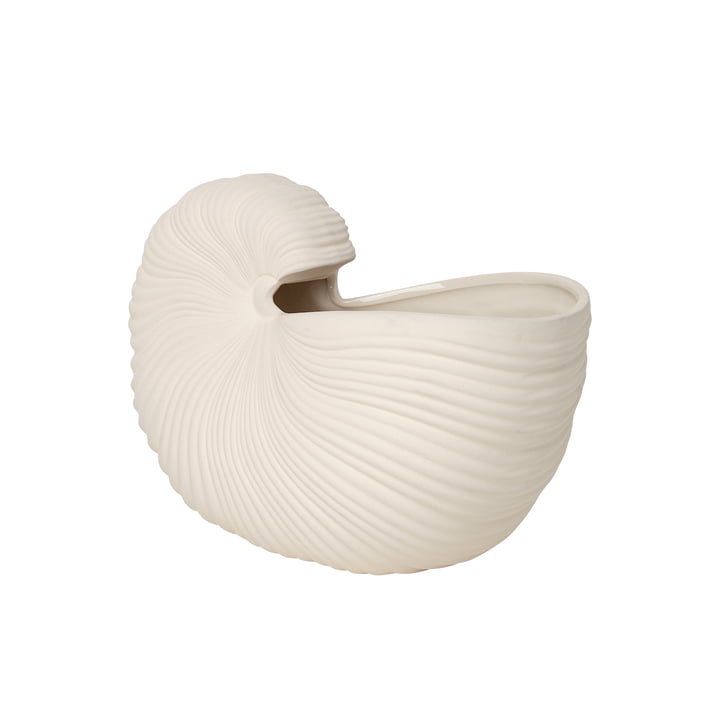 Shell Pot von ferm Living in off-white