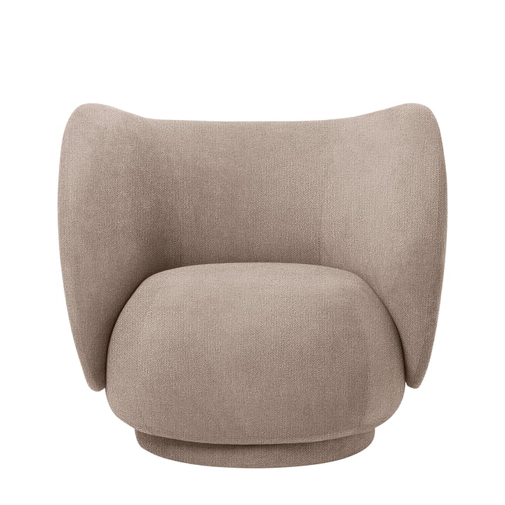 Rico Lounge Chair, Bouclé sand von ferm Living