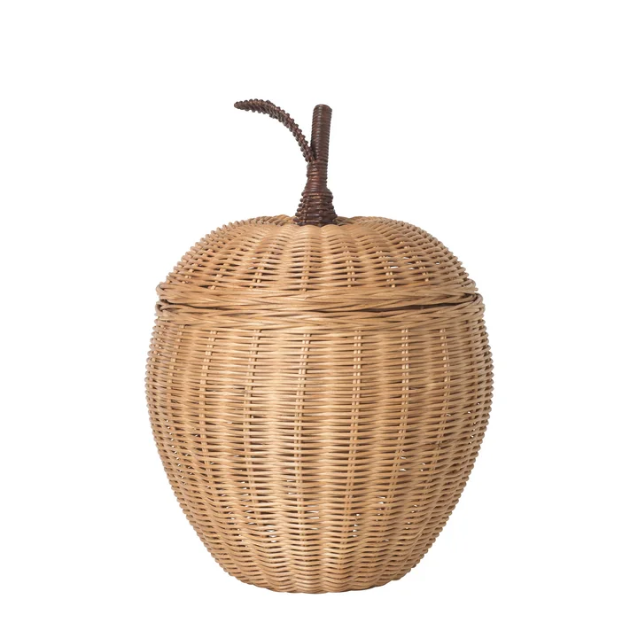 Geflochtener Apfel-Aufbewahrungskorb, Ø 19 x H 30 von Ferm Living