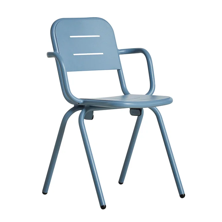 Ray Café Armchair von Woud in blau