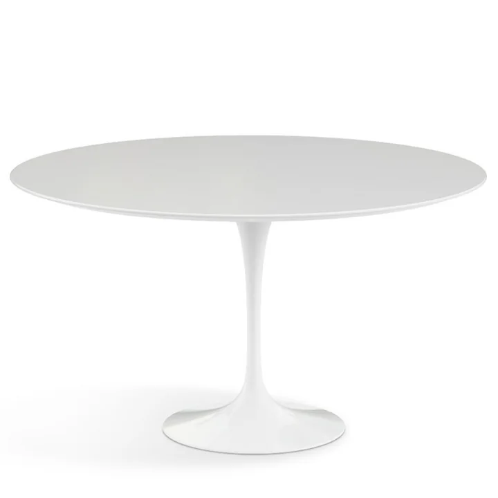 Saarinen Tulip Bistrotisch Ø 137 cm von Knoll in weiß