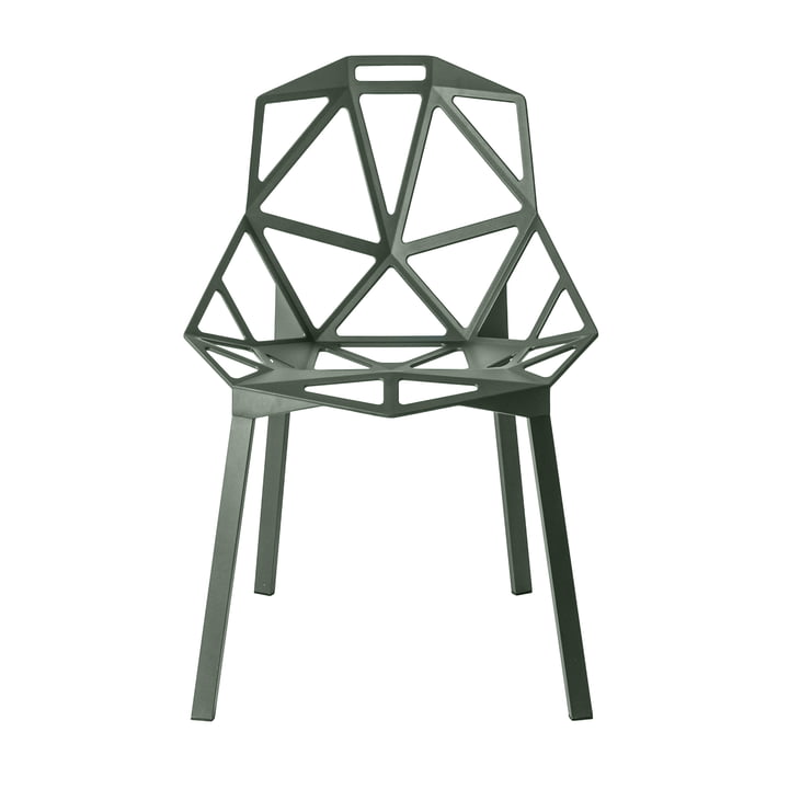 Chair One Stapelstuhl von Magis in graugrün