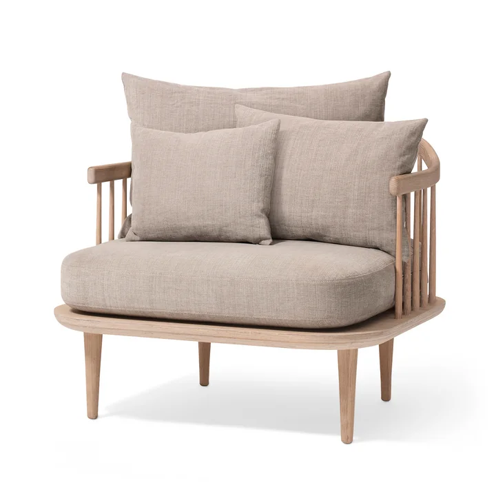 FLY Sessel SC1 von &Tradition in Eiche weiß geölt / Hot Madison (94)