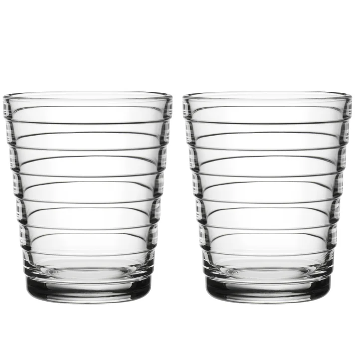 Aino Aalto Glasbecher 22 cl von Iittala in klar (2er-Set)