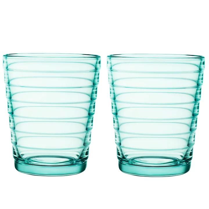 Aino Aalto Glasbecher 22 cl in wassergrün (2er-Set) von Iittala 