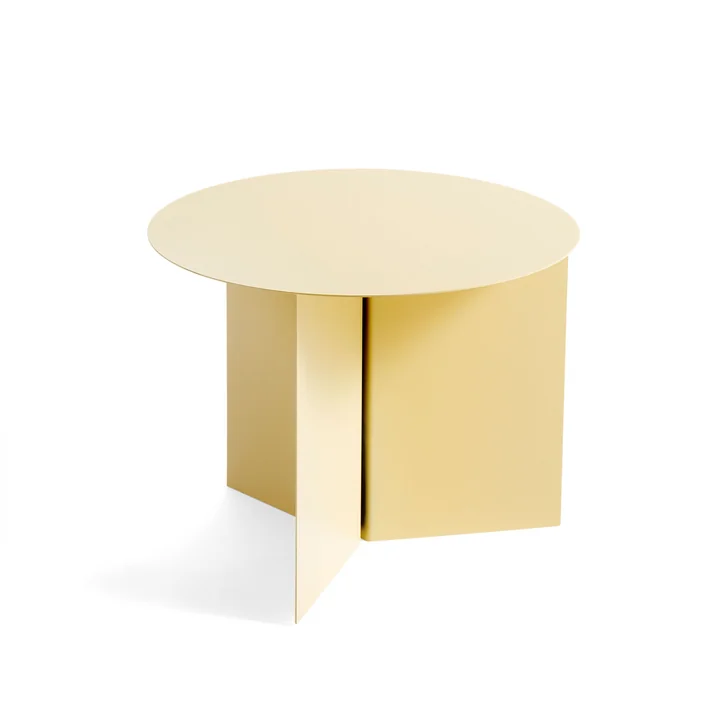 Slit Table Round, Ø 45 x 35,5 cm von HAY in hellgelb