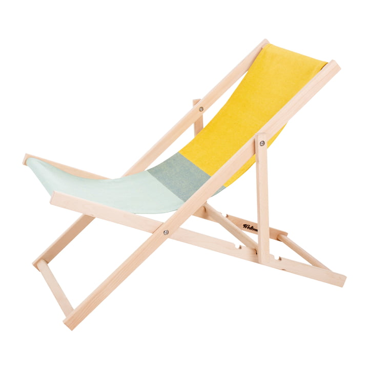 Beach Chair in grün / gelb von Weltevree