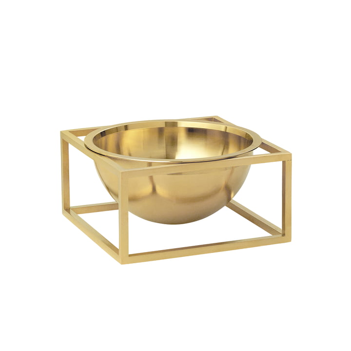 Kubus Bowl Centerpieces H 7 cm small von Audo in gold-plated 