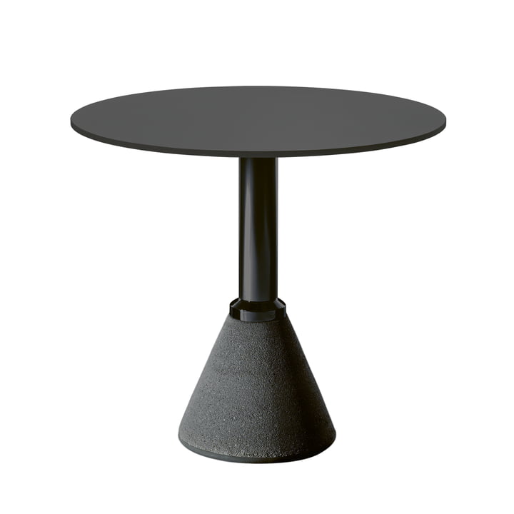 Table One Bistro Ø 79 cm in schwarz / schwarz von Magis