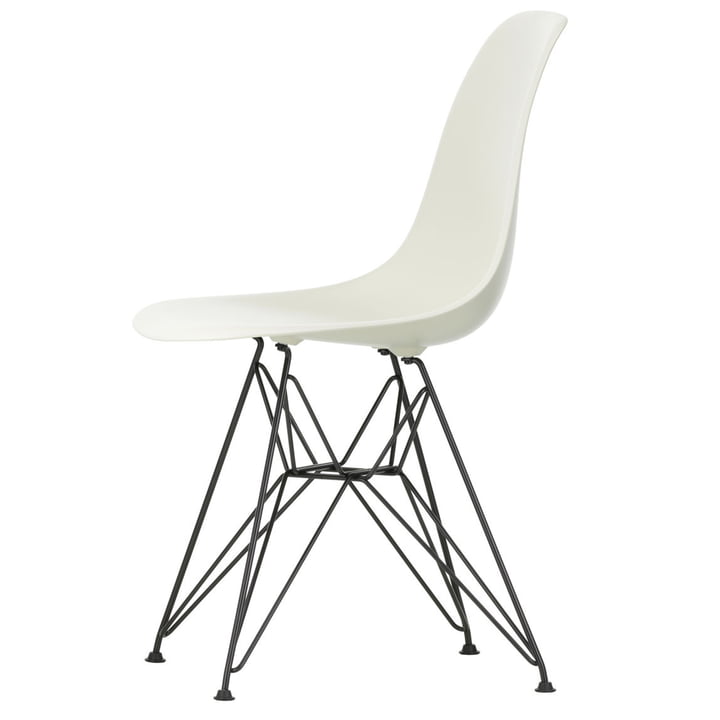 Eames Plastic Side Chair DSR von Vitra in basic dark / kieselstein