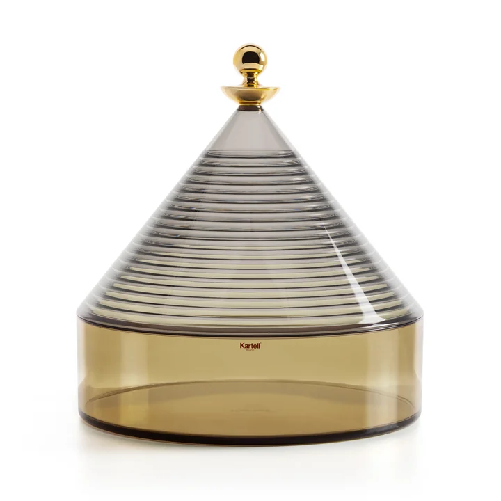 Trullo Aufbewahrungsbehälter von Kartell in rauchgrau / grün