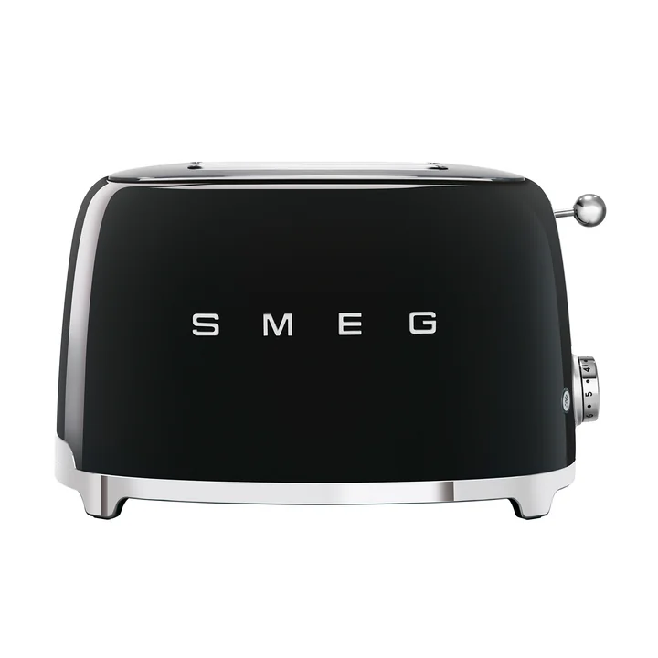 2-Scheiben Toaster TSF01 in schwarz von Smeg