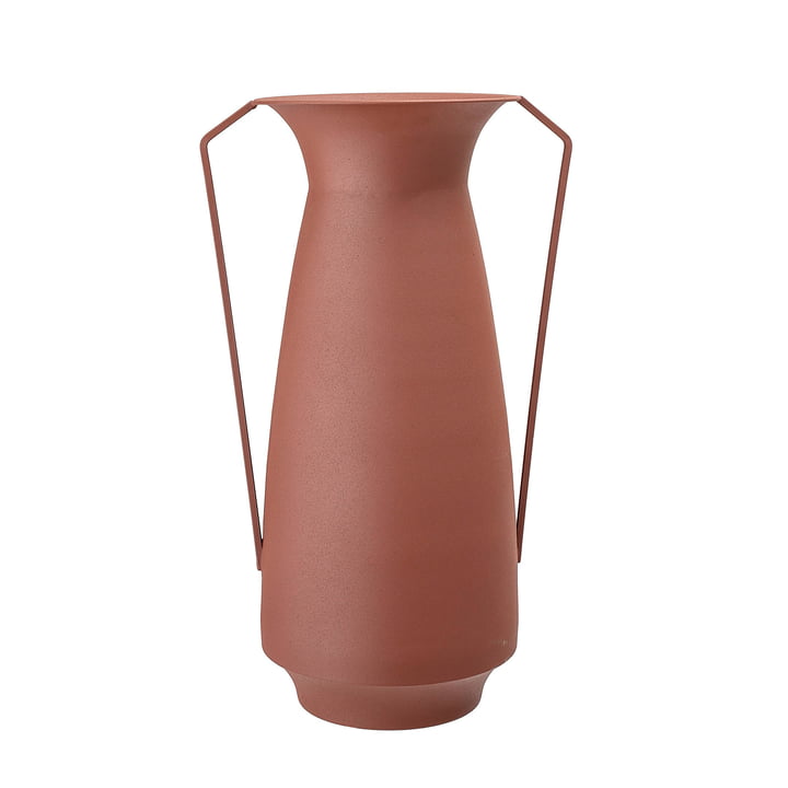 Metall-Vase mit Henkeln Ø 18 x H 40 cm von Bloomingville in braun