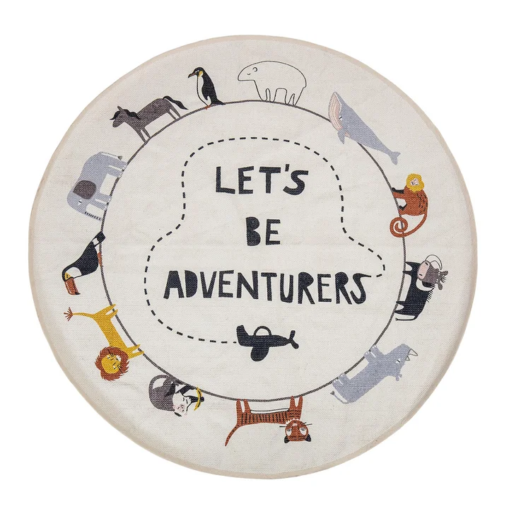 Spielteppich Tiere Ø 130 cm von Bloomingville