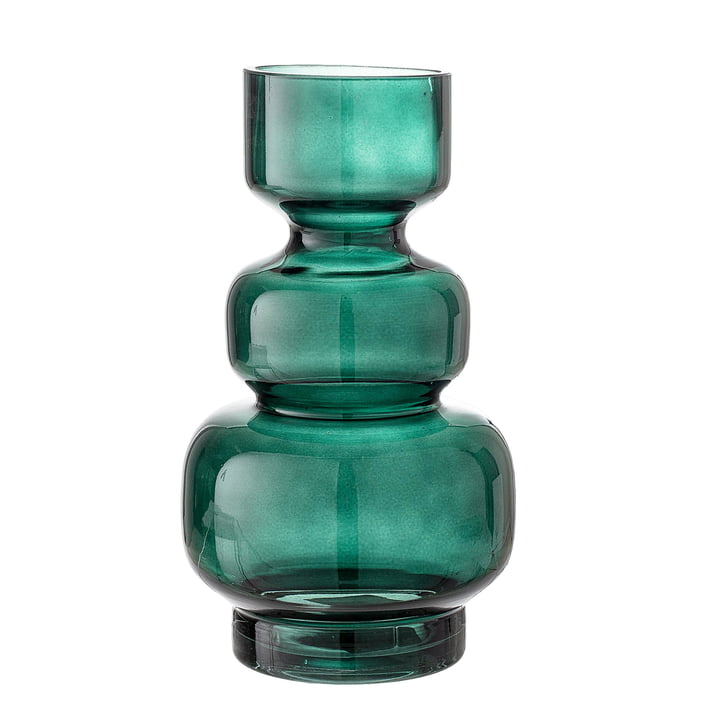 Glas-Vase Ø 14,5 x H 25 cm von Bloomingville in grün