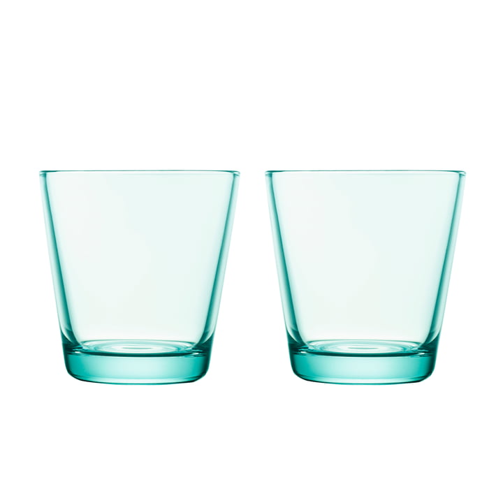 Kartio Trinkglas 21 cl (2er-Set) von Iittala in wassergrün 