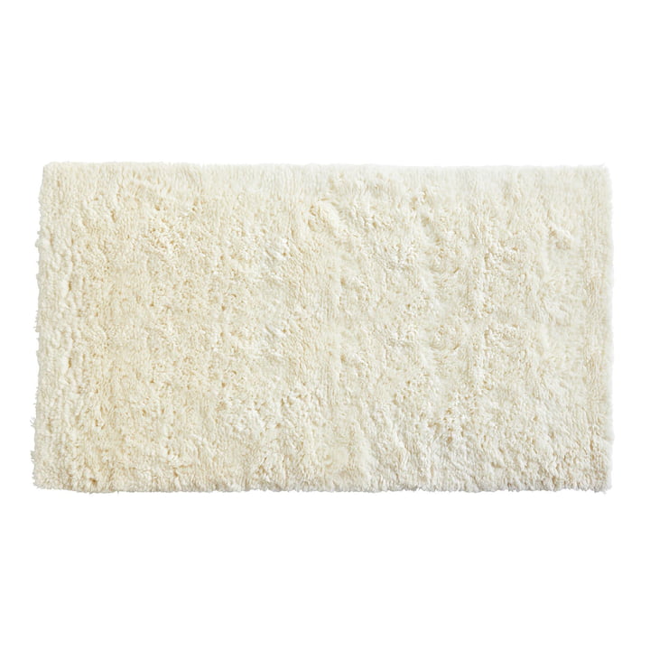 Shaggy Teppich, 200 x 140 cm in créme von Hay
