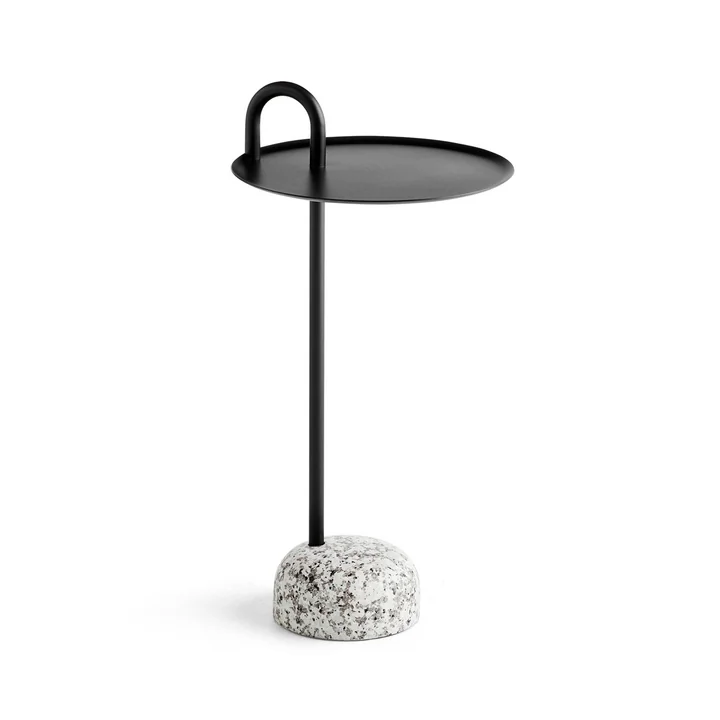 Bowler Beistelltisch, Ø 36 cm / H 70,5 cm in schwarz von HAY