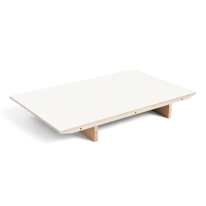 Einlegeplatte für CPH30 ausziehbarer Esstisch, 50 x 80 cm, Laminat weiß von Hay