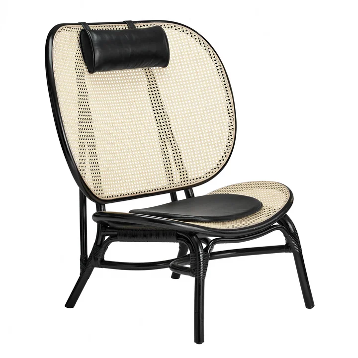 Nomad Lounge Sessel von Norr11 in Natur / schwarz