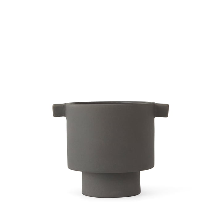 Inka Kana Übertopf, Ø 10.5 x H 10.5 cm, grau von OYOY 