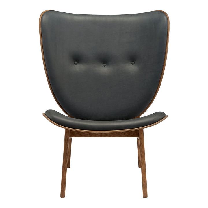 Elephant Lounge Sessel von Norr11 in Eiche gebeizt / Leder anthrazit