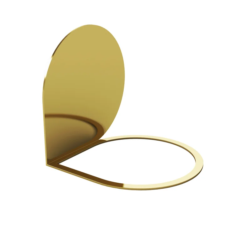 Stilla Buchstütze 14 x 14 cm von AYTM in gold