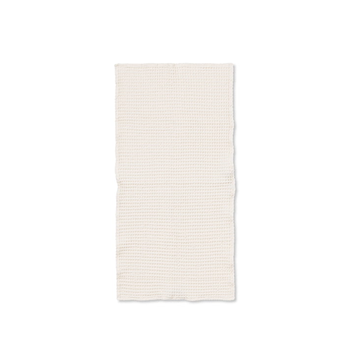 Organic Handtuch 100 x 50 cm von ferm Living in weiß