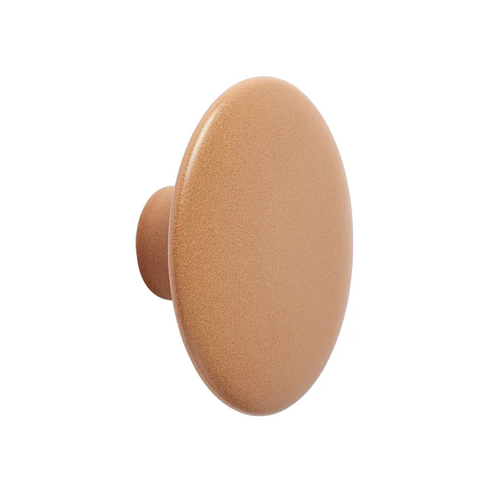 Wandhaken "The Dots" Keramik single Ø 13 cm von Muuto in burnt orange