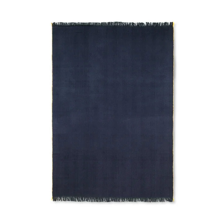 Herringbone Decke 120 x 180 cm von Ferm Living in dunkelblau